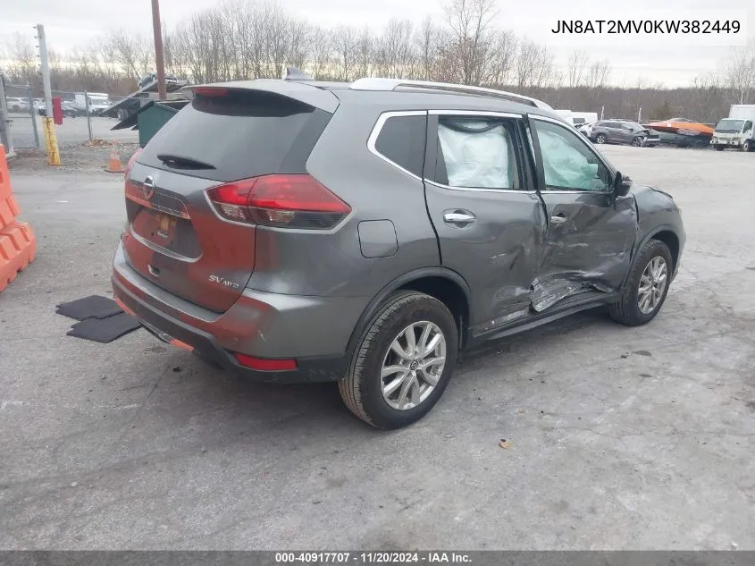 2019 Nissan Rogue Sv VIN: JN8AT2MV0KW382449 Lot: 40917707