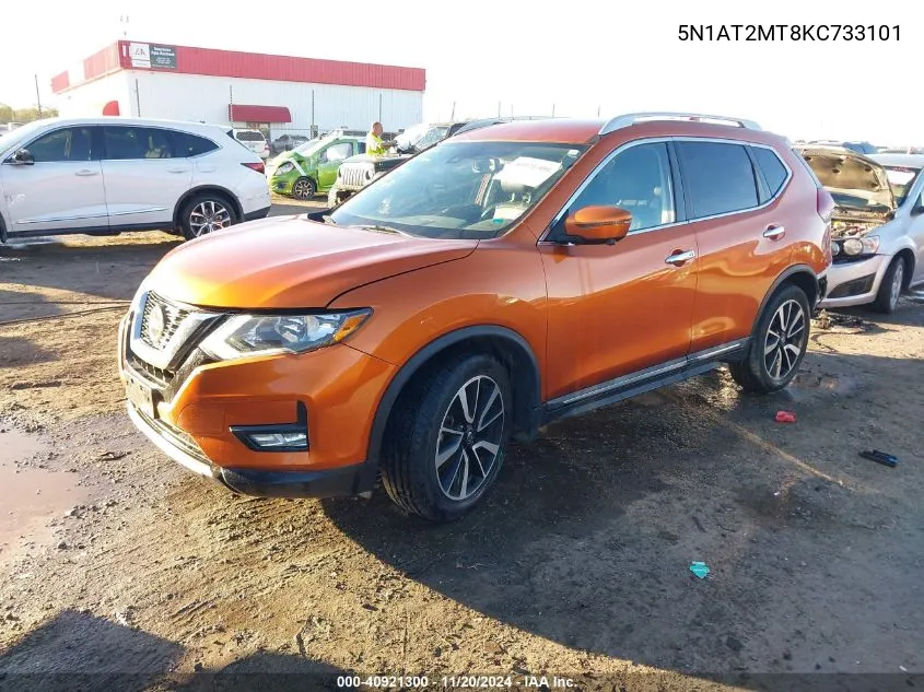 2019 Nissan Rogue Sl VIN: 5N1AT2MT8KC733101 Lot: 40921300