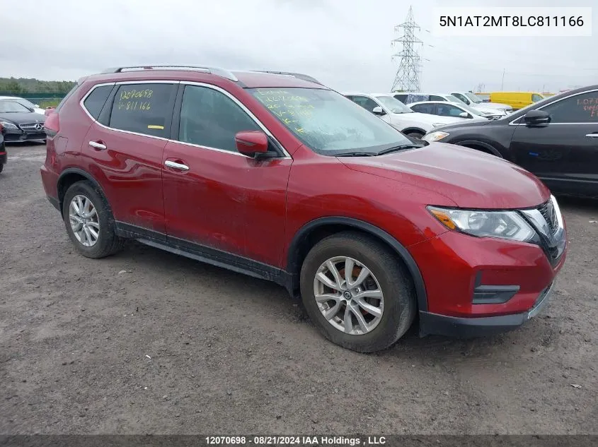 5N1AT2MT8LC811166 2020 Nissan Rogue S/Sl/Sv