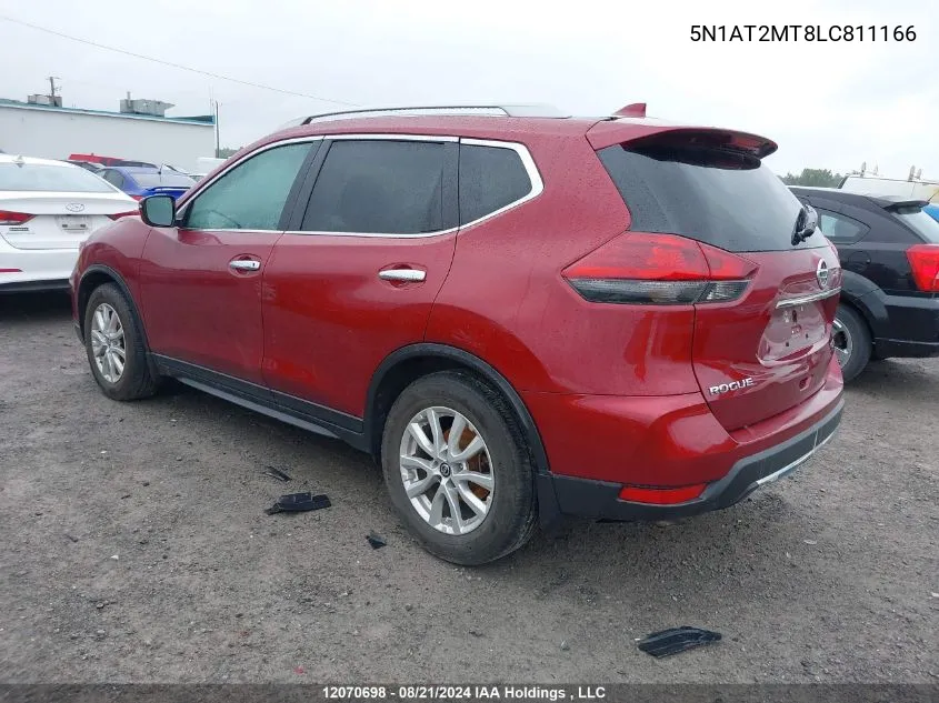 2020 Nissan Rogue S/Sl/Sv VIN: 5N1AT2MT8LC811166 Lot: 12070698