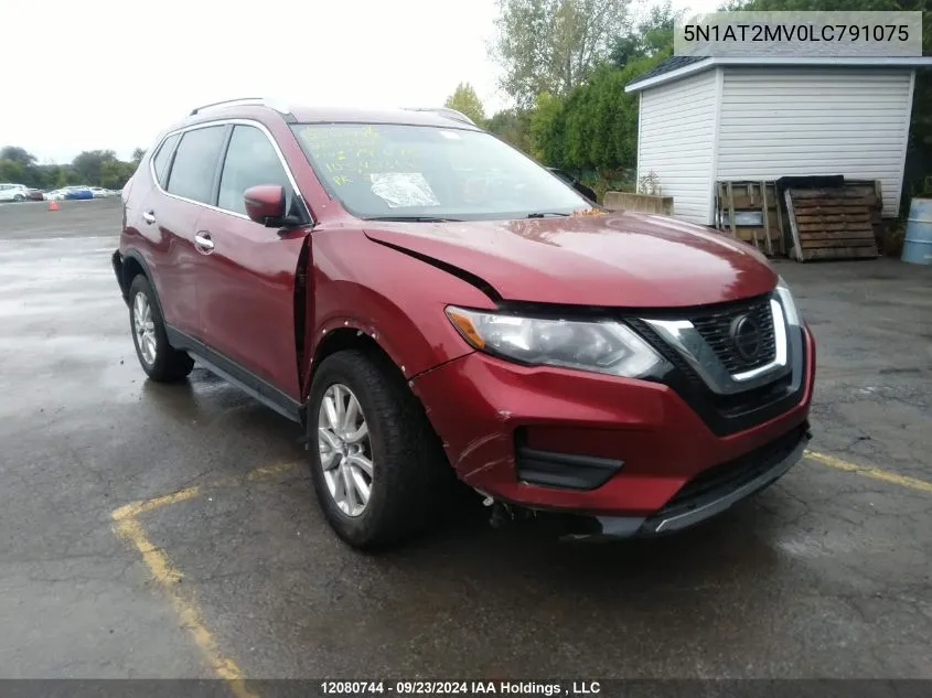 2020 Nissan Rogue VIN: 5N1AT2MV0LC791075 Lot: 12080744