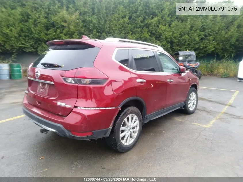 2020 Nissan Rogue VIN: 5N1AT2MV0LC791075 Lot: 12080744