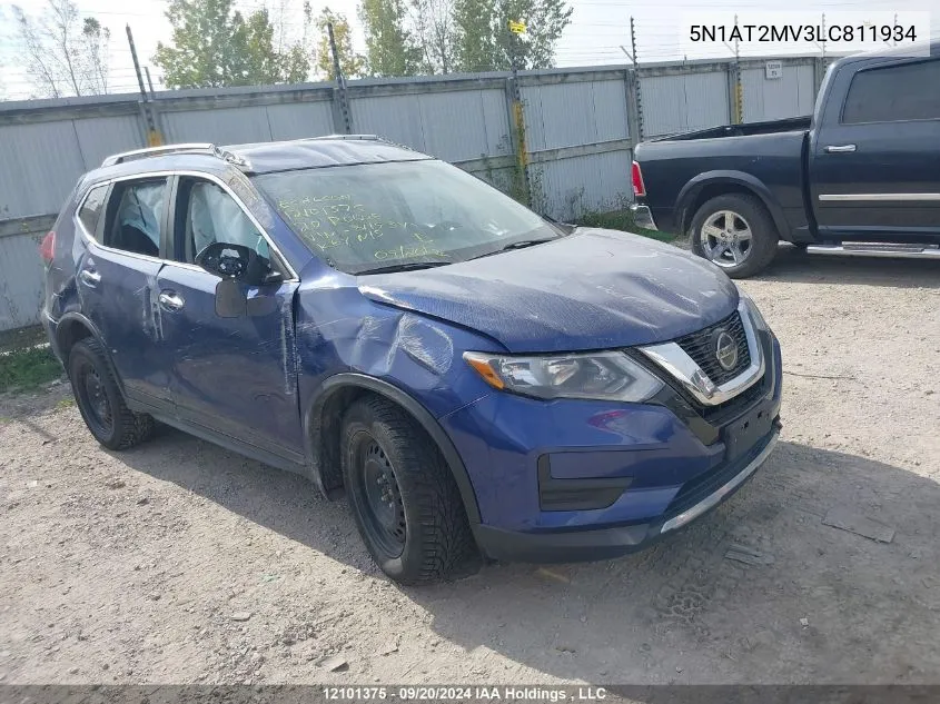 5N1AT2MV3LC811934 2020 Nissan Rogue