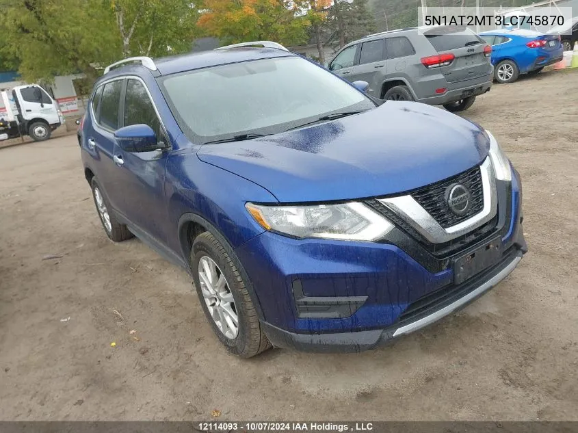 2020 Nissan Rogue VIN: 5N1AT2MT3LC745870 Lot: 12114093