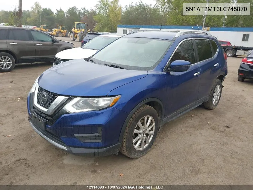 2020 Nissan Rogue VIN: 5N1AT2MT3LC745870 Lot: 12114093