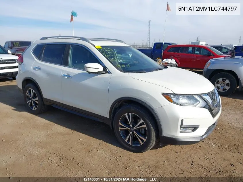 2020 Nissan Rogue VIN: 5N1AT2MV1LC744797 Lot: 12140331