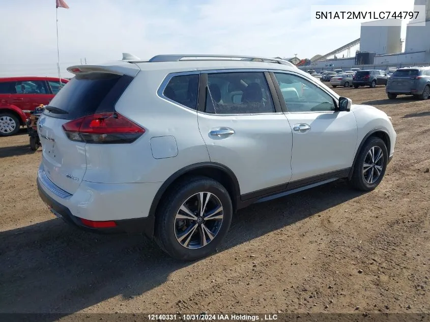 2020 Nissan Rogue VIN: 5N1AT2MV1LC744797 Lot: 12140331