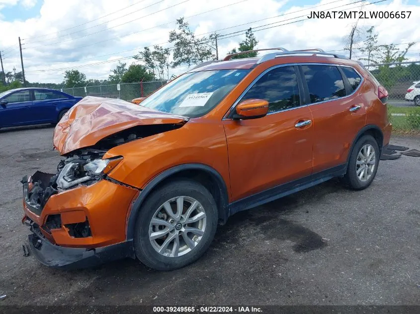 2020 Nissan Rogue Sv Fwd VIN: JN8AT2MT2LW006657 Lot: 39249565