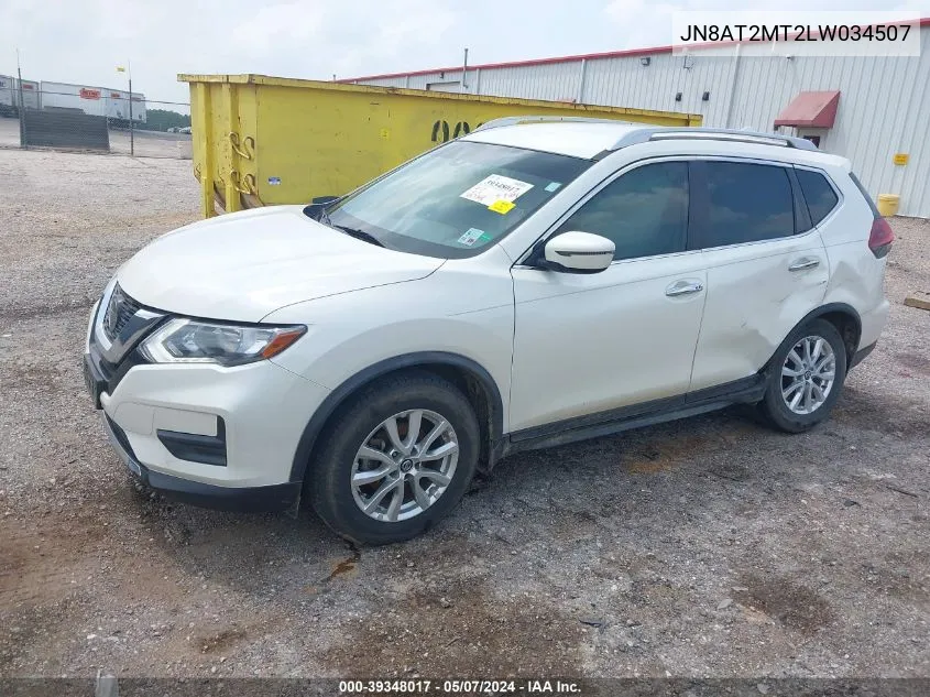 2020 Nissan Rogue Sv Fwd VIN: JN8AT2MT2LW034507 Lot: 39348017