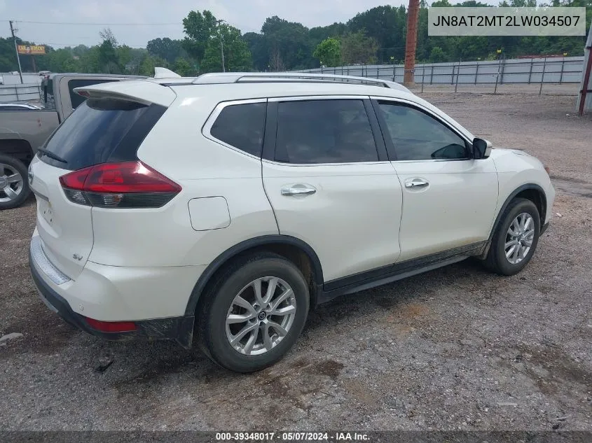 2020 Nissan Rogue Sv Fwd VIN: JN8AT2MT2LW034507 Lot: 39348017