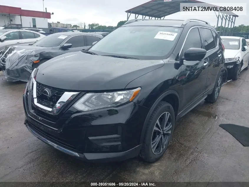 2020 Nissan Rogue Sv Intelligent Awd VIN: 5N1AT2MV0LC808408 Lot: 39351686