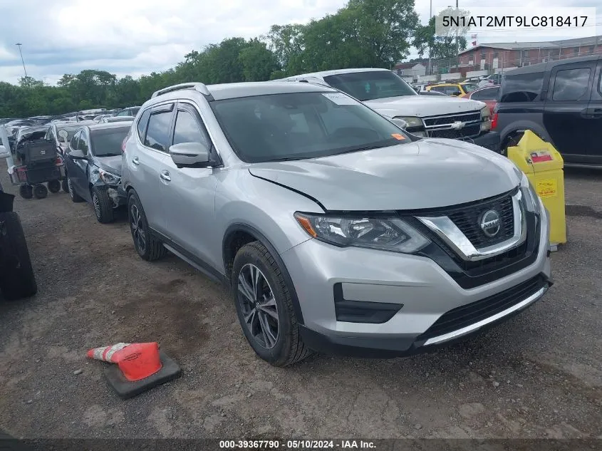 2020 Nissan Rogue Sv Fwd VIN: 5N1AT2MT9LC818417 Lot: 39367790