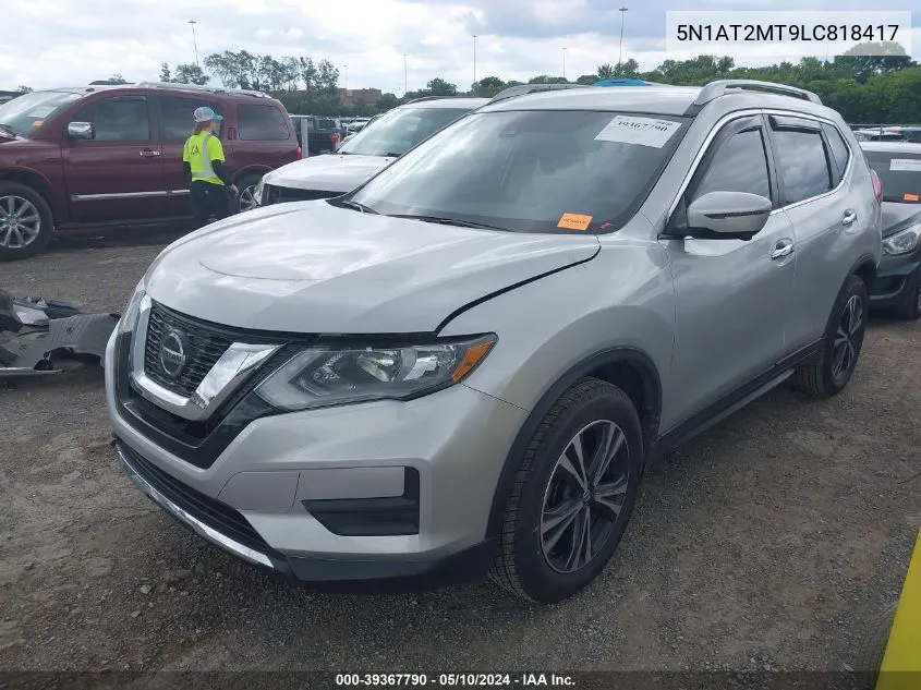 2020 Nissan Rogue Sv Fwd VIN: 5N1AT2MT9LC818417 Lot: 39367790