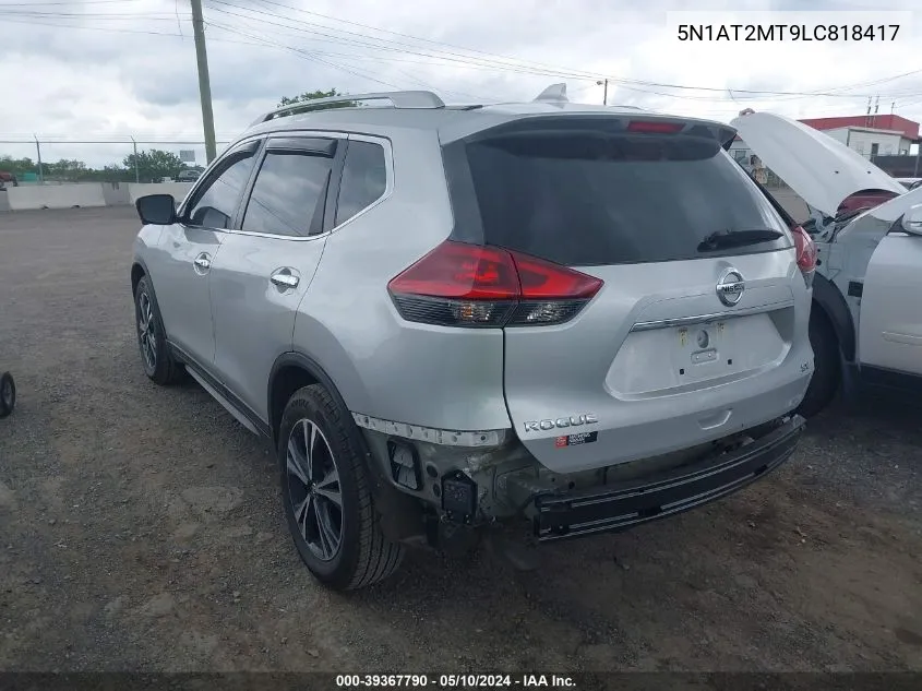 2020 Nissan Rogue Sv Fwd VIN: 5N1AT2MT9LC818417 Lot: 39367790