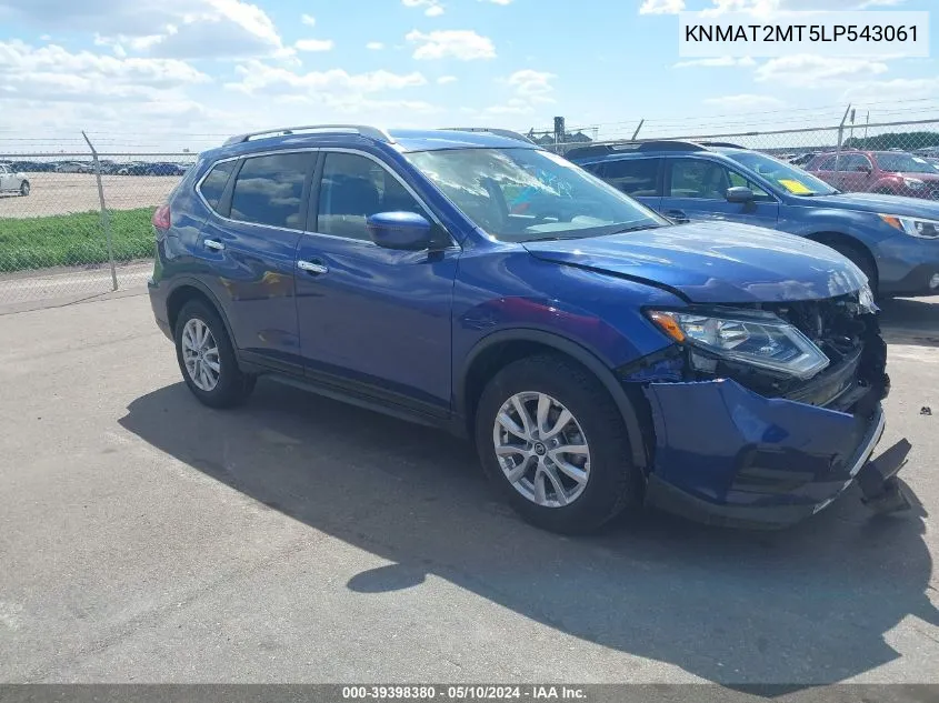 2020 Nissan Rogue Sv Fwd VIN: KNMAT2MT5LP543061 Lot: 39398380