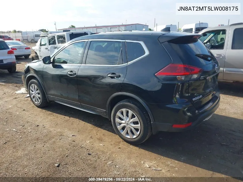 JN8AT2MT5LW008175 2020 Nissan Rogue S Fwd