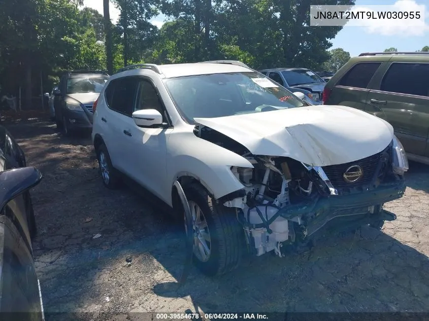 2020 Nissan Rogue Sv Fwd VIN: JN8AT2MT9LW030955 Lot: 39554678