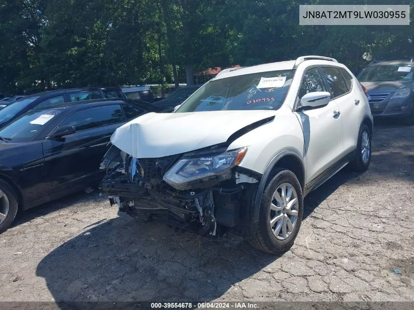 2020 Nissan Rogue Sv Fwd VIN: JN8AT2MT9LW030955 Lot: 39554678