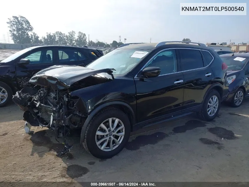 2020 Nissan Rogue Sv Fwd VIN: KNMAT2MT0LP500540 Lot: 39661507