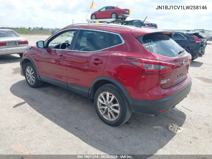 2020 Nissan Rogue Sport Sv Fwd Xtronic Cvt VIN: JN1BJ1CV1LW258146 Lot: 39671314