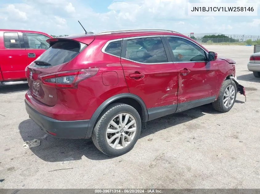 2020 Nissan Rogue Sport Sv Fwd Xtronic Cvt VIN: JN1BJ1CV1LW258146 Lot: 39671314