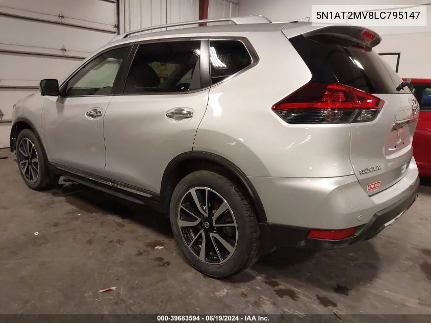 2020 Nissan Rogue Sl Intelligent Awd VIN: 5N1AT2MV8LC795147 Lot: 39683594