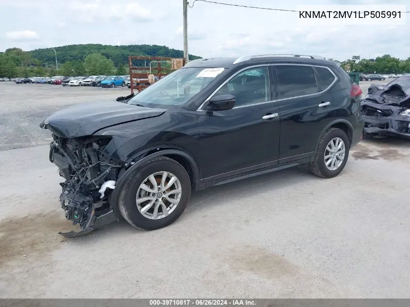 2020 Nissan Rogue Sv Intelligent Awd VIN: KNMAT2MV1LP505991 Lot: 39710817