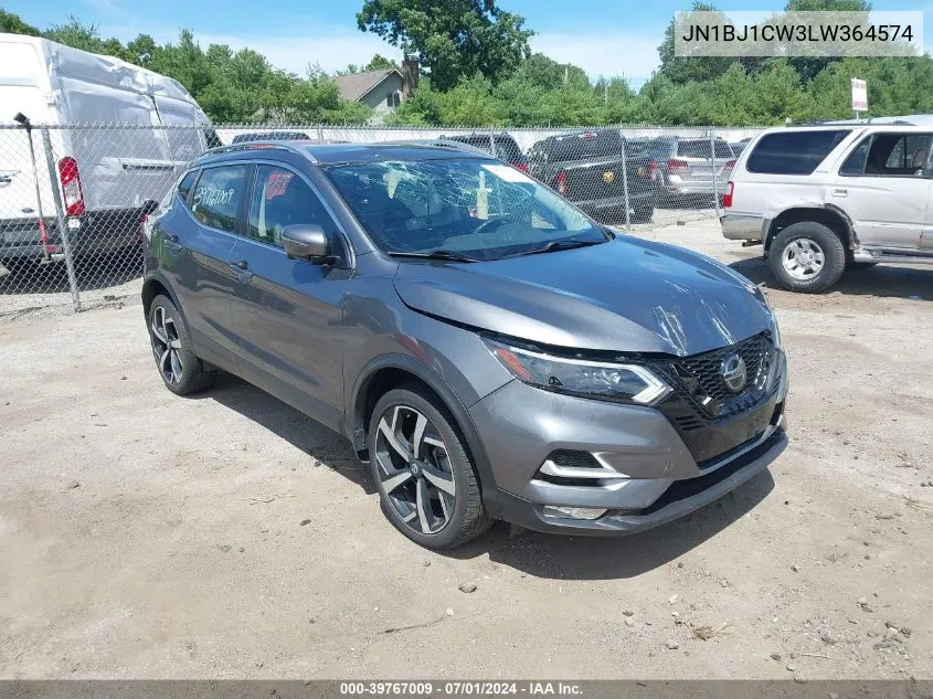 2020 Nissan Rogue Sport Sl Awd Xtronic Cvt VIN: JN1BJ1CW3LW364574 Lot: 39767009