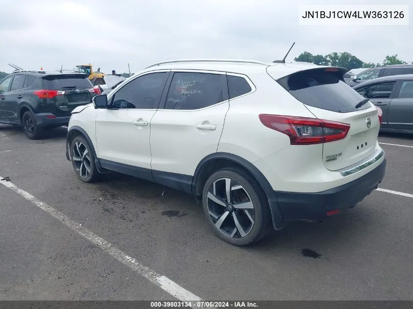 2020 Nissan Rogue Sport Sl Awd Xtronic Cvt VIN: JN1BJ1CW4LW363126 Lot: 39803134