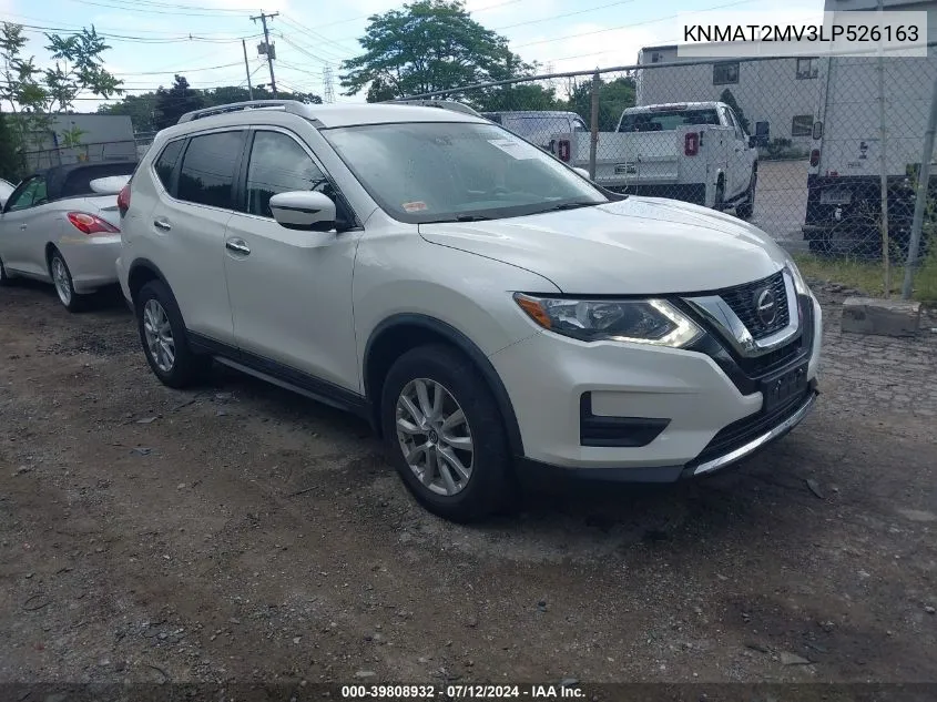 2020 Nissan Rogue Sv Intelligent Awd VIN: KNMAT2MV3LP526163 Lot: 39808932