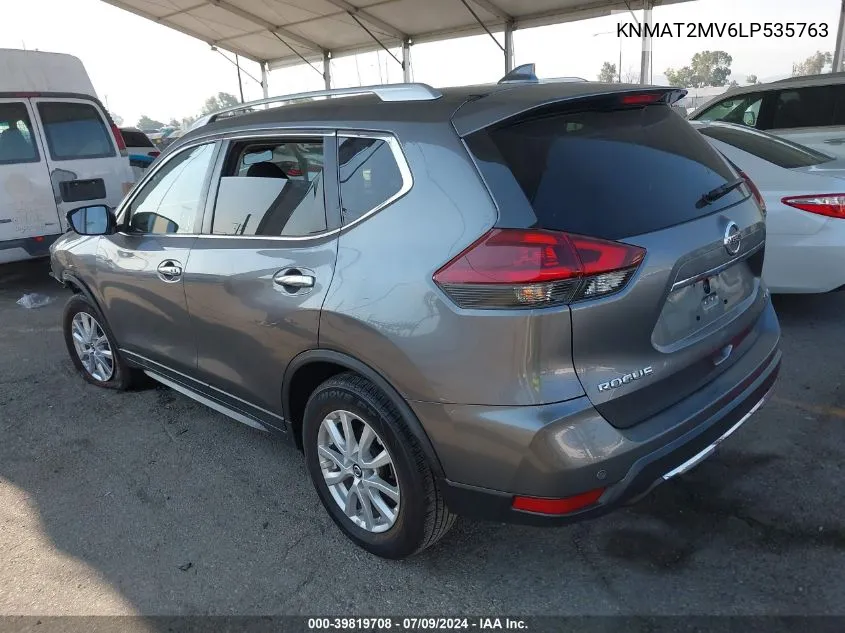 2020 Nissan Rogue Sv Intelligent Awd VIN: KNMAT2MV6LP535763 Lot: 39819708