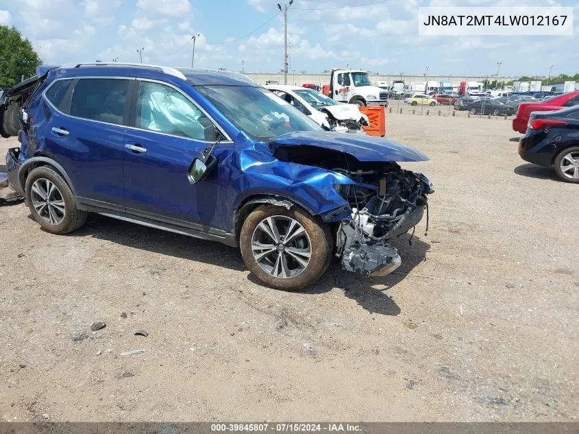 2020 Nissan Rogue Sv Fwd VIN: JN8AT2MT4LW012167 Lot: 39845807