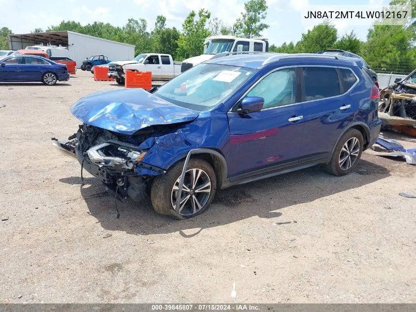 2020 Nissan Rogue Sv Fwd VIN: JN8AT2MT4LW012167 Lot: 39845807