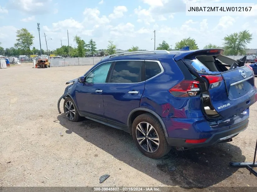 2020 Nissan Rogue Sv Fwd VIN: JN8AT2MT4LW012167 Lot: 39845807