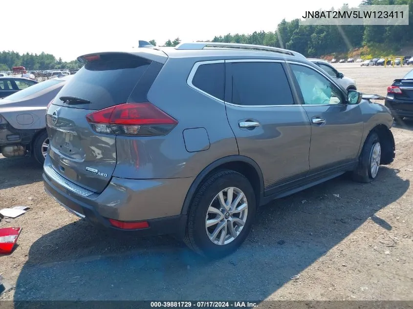 2020 Nissan Rogue S Intelligent Awd VIN: JN8AT2MV5LW123411 Lot: 39881729