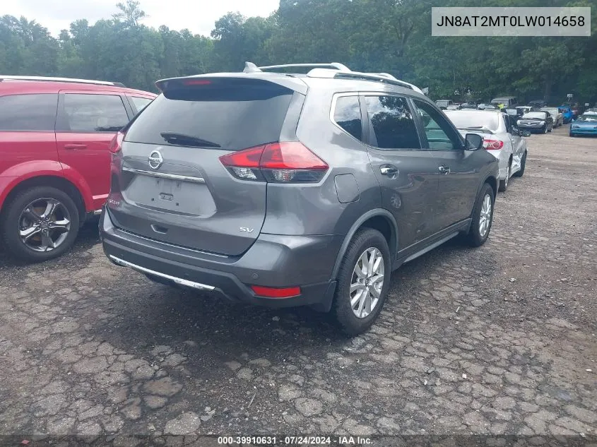 2020 Nissan Rogue Sv Fwd VIN: JN8AT2MT0LW014658 Lot: 39910631