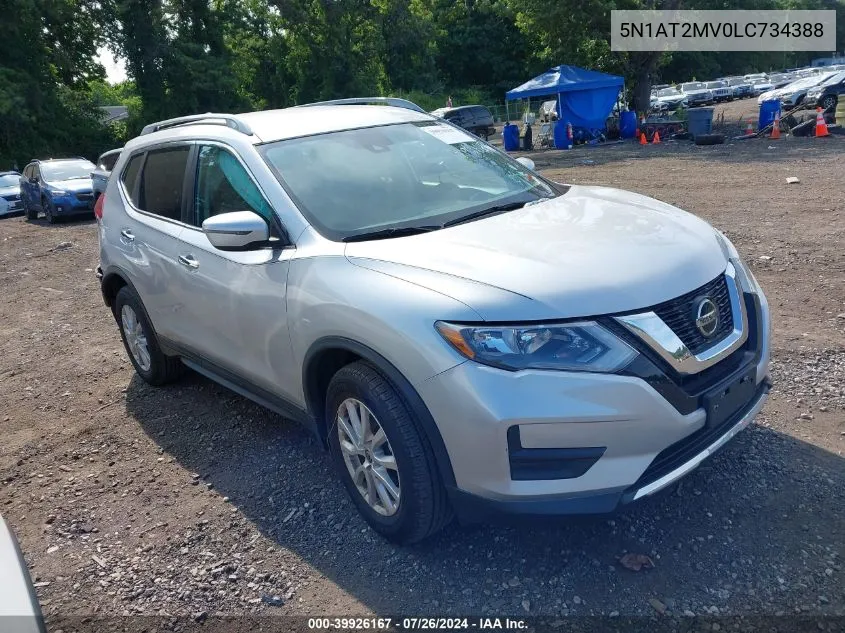 2020 Nissan Rogue S Intelligent Awd VIN: 5N1AT2MV0LC734388 Lot: 39926167