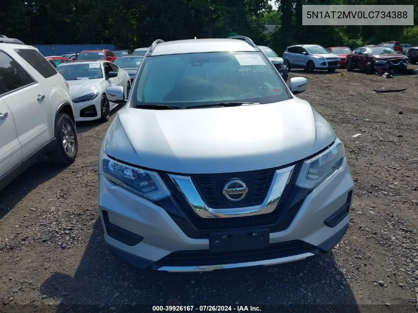 2020 Nissan Rogue S Intelligent Awd VIN: 5N1AT2MV0LC734388 Lot: 39926167