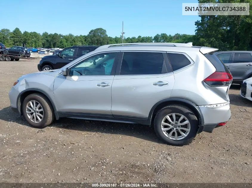 2020 Nissan Rogue S Intelligent Awd VIN: 5N1AT2MV0LC734388 Lot: 39926167