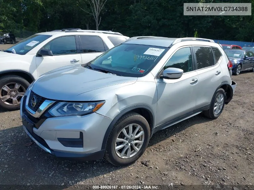 2020 Nissan Rogue S Intelligent Awd VIN: 5N1AT2MV0LC734388 Lot: 39926167