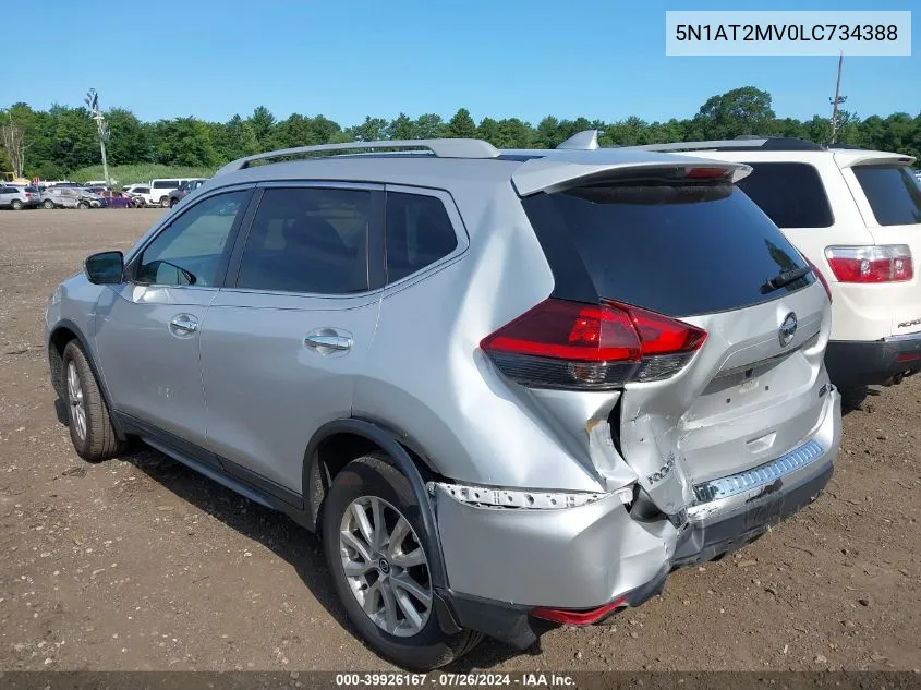 2020 Nissan Rogue S Intelligent Awd VIN: 5N1AT2MV0LC734388 Lot: 39926167