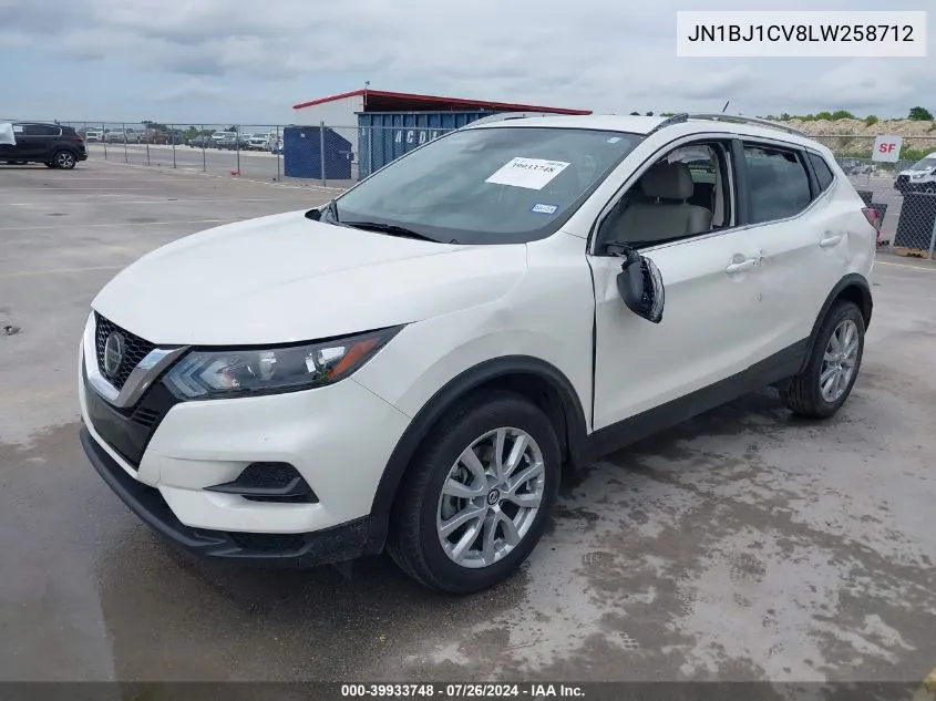 JN1BJ1CV8LW258712 2020 Nissan Rogue Sport Sv Fwd Xtronic Cvt