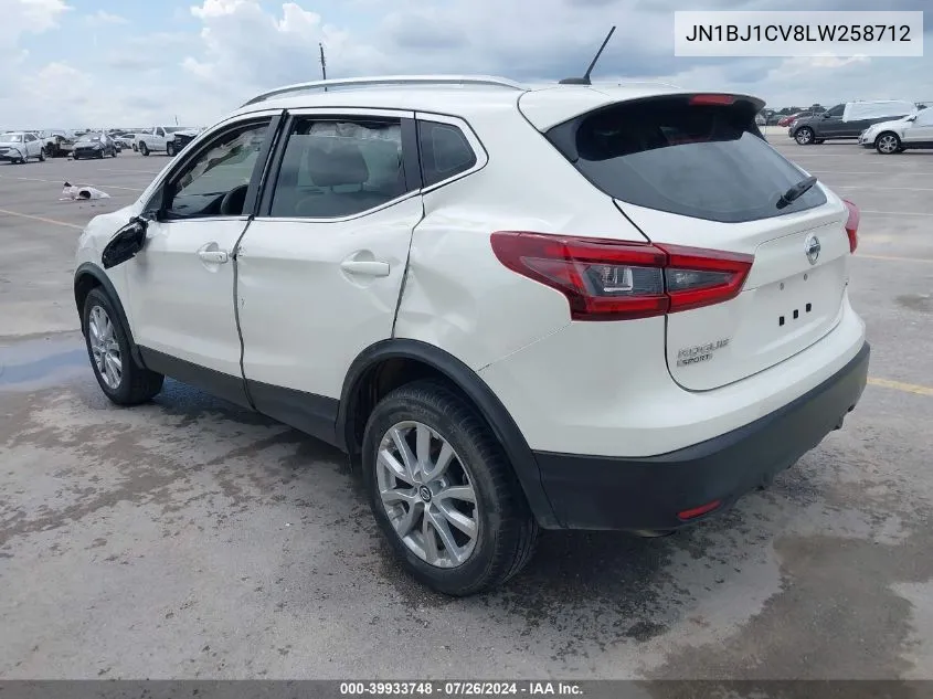 2020 Nissan Rogue Sport Sv Fwd Xtronic Cvt VIN: JN1BJ1CV8LW258712 Lot: 39933748