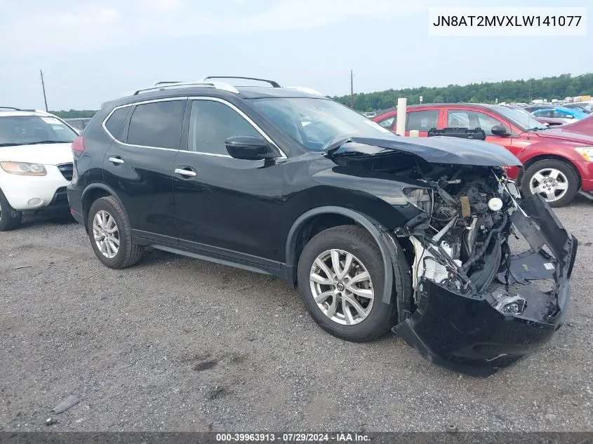 2020 Nissan Rogue Sv Intelligent Awd VIN: JN8AT2MVXLW141077 Lot: 39963913