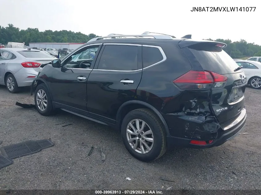 2020 Nissan Rogue Sv Intelligent Awd VIN: JN8AT2MVXLW141077 Lot: 39963913