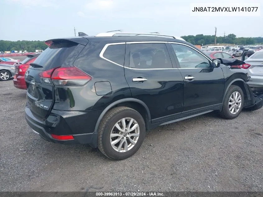 2020 Nissan Rogue Sv Intelligent Awd VIN: JN8AT2MVXLW141077 Lot: 39963913