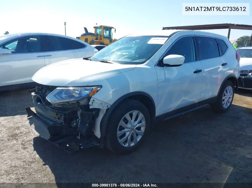 2020 Nissan Rogue S Fwd VIN: 5N1AT2MT9LC733612 Lot: 39981378