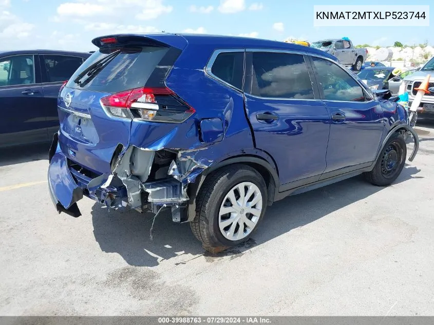 2020 Nissan Rogue S Fwd VIN: KNMAT2MTXLP523744 Lot: 39988763