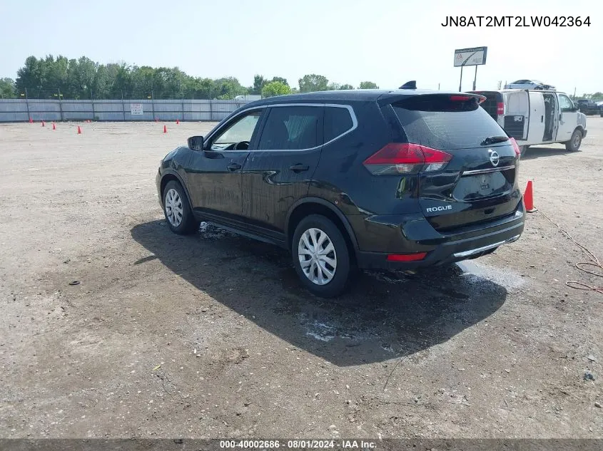 2020 Nissan Rogue S Fwd VIN: JN8AT2MT2LW042364 Lot: 40002686