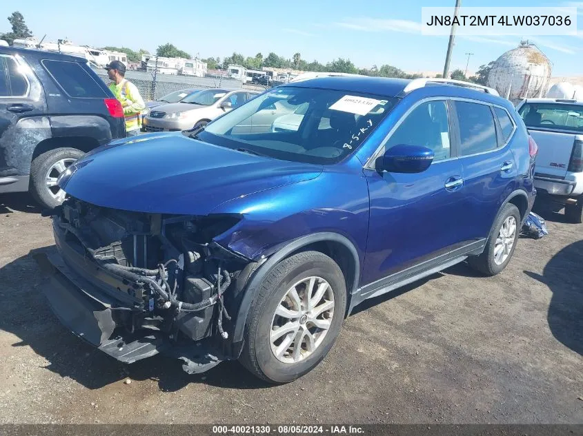 2020 Nissan Rogue S Fwd VIN: JN8AT2MT4LW037036 Lot: 40021330